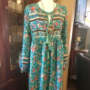 Bohemian Style Long Floral Dress